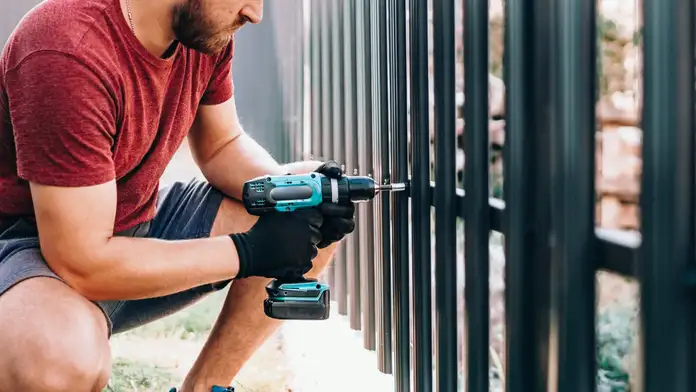 Dog Fence Installation professional at work